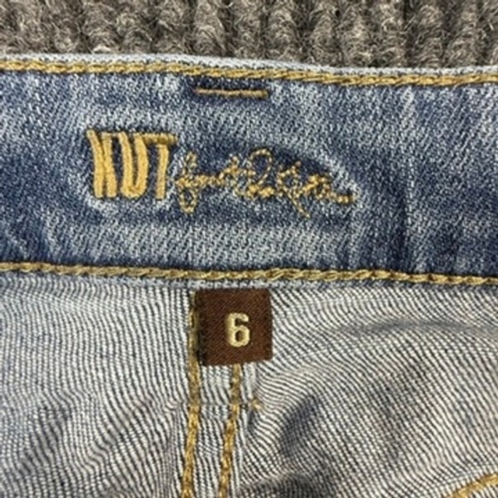 KUT from the Kloth Gidget Fray Womens Light Wash Raw Hem Denim Jean Short Size 6 - Picture 3 of 11